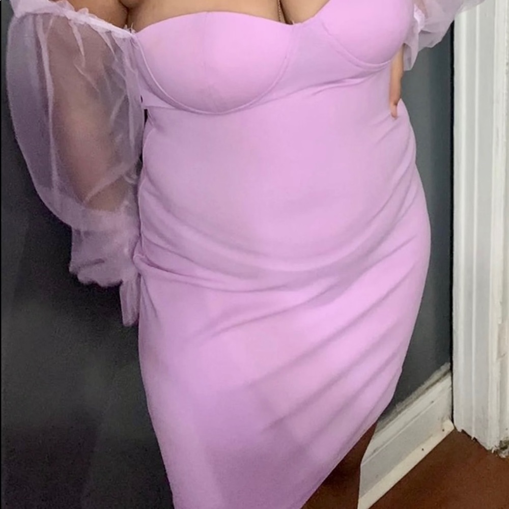 Purple elegant dress